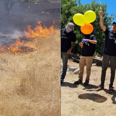 מפריחי הבלונים, והאש בעקבותיהם