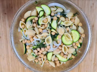 מתכון לפסטה עם ירוקים - שלא תסבך את אוהבי הקפה