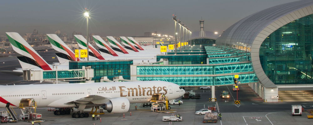 מטוסי חברת אמירטס שדה התעופה בדובאי