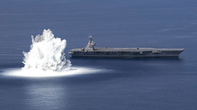 וואו! 'רעידת אדמה' בניסוי לנושאת המטוסים