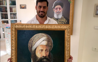 צפו בתהליך הציור: כך צויר "הבן איש חי"