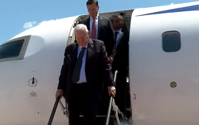 לקראת הפגישה עם ביידן: ריבלין נחת בוושינגטון