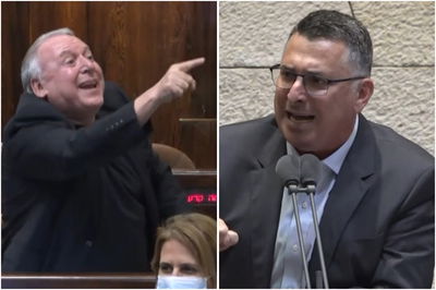 העימות במליאה: סער נגד אמסלם