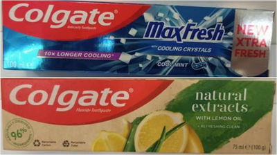 זהירות: משחות שיניים לא מאושרות לשימוש