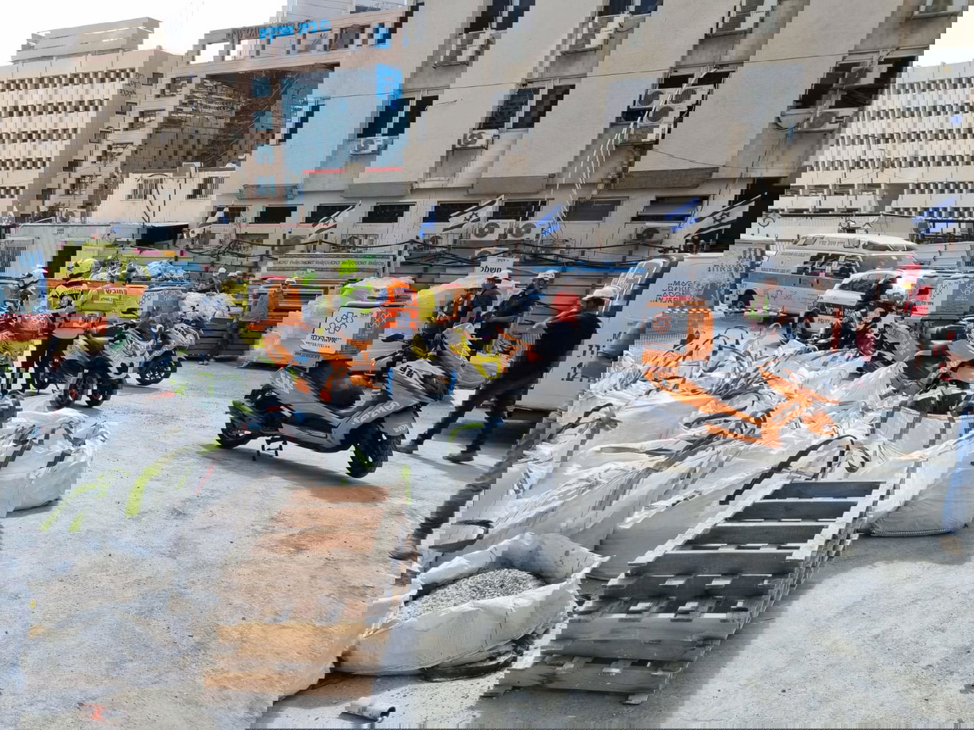 זירת אחת התאונות בתל אביב