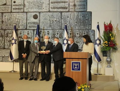 הנשיא למקבלי האות:"הרחבתם את ליבי בשבוע האחרון לכהונתי"