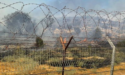 שריפה בשרון; בתים ביישוב 'נירית' מפונים