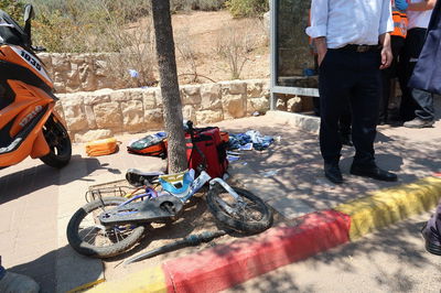 זירת התאונה בביתר