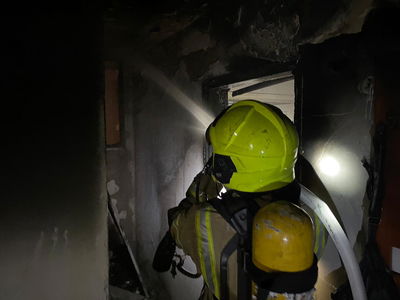 שני נפגעים בשריפה שפרצה בפתח תקווה