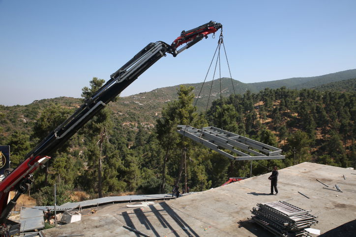 העבודות במירון אתמול