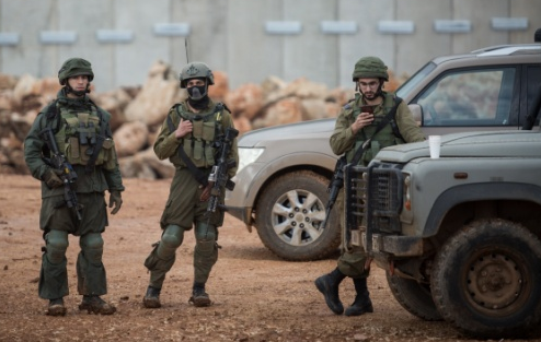 חיילי צה"ל ליד גבול לבנון