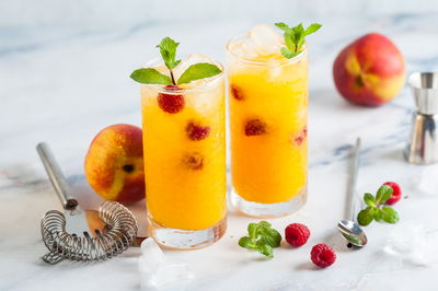 תה אפרסק קר - קוקטייל ללא אלכוהול