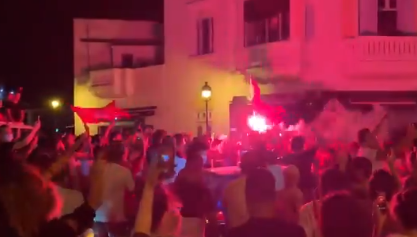 תומכי הנשיא חוגגים