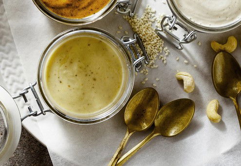 מיונז טבעוני - מטבל קשיו וחרדל