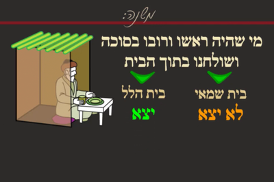 סוכה כ"ח • סיכום והמחשה של הדף היומי