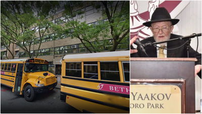 המנוח נואם בביה"ס; מבנה ביה"ס