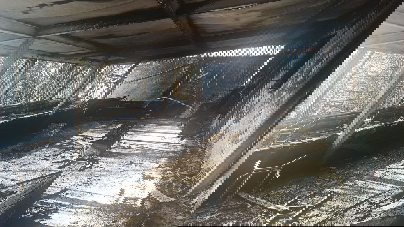 מתוצאות השריפה בירושלים: בית כנסת נשרף לחלוטין