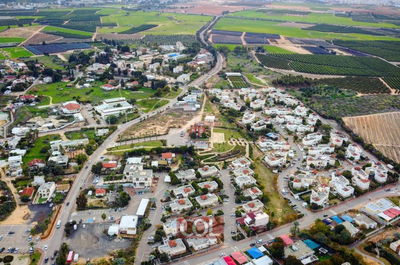 כפר חב"ד ממעוף הציפור