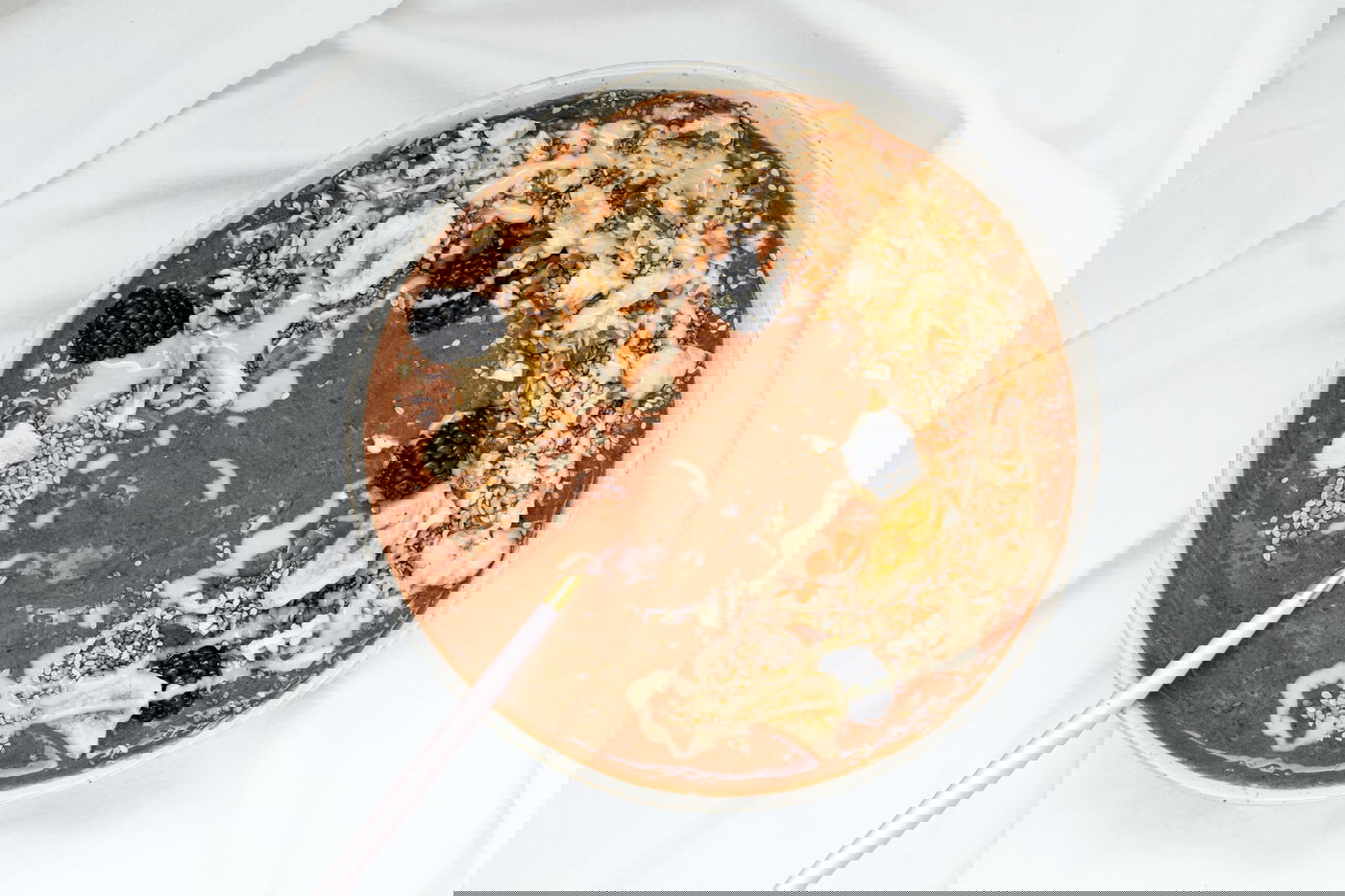 שייק שוקולד בננה בקערה - סמודי בול