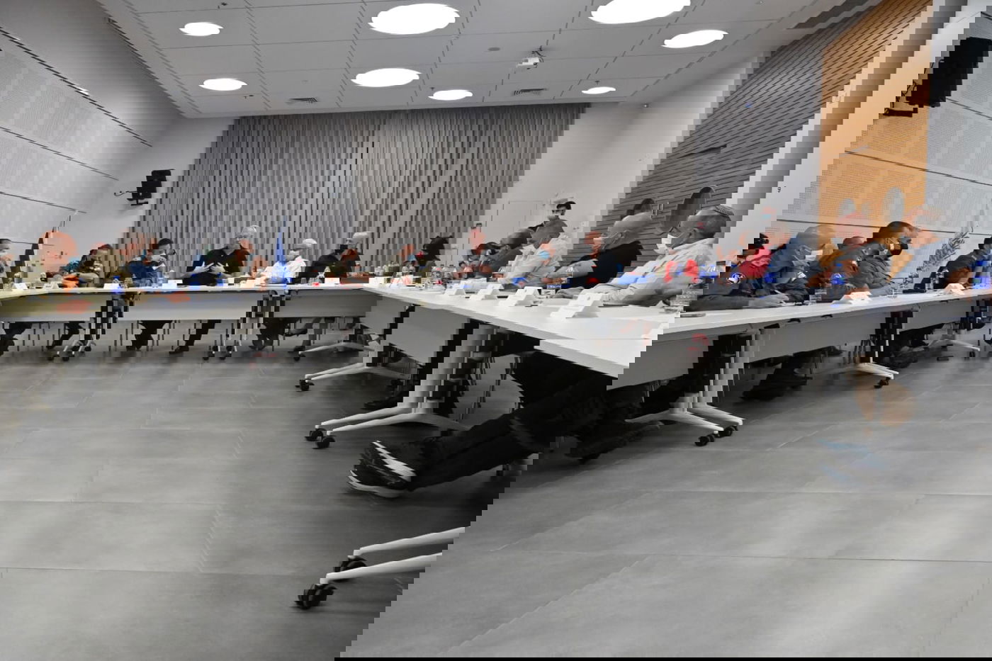 השר בני גנץ נפגש עם פורום "קו העימות" בצפון