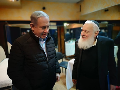 הרב צוקרמן עם נתניהו