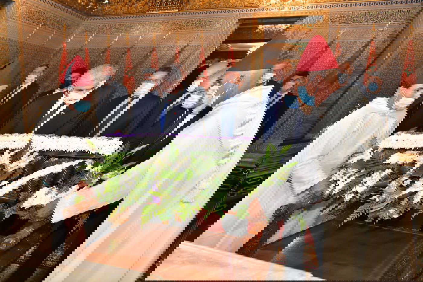 יאיר לפיד בביקורו במרוקו, אתמול