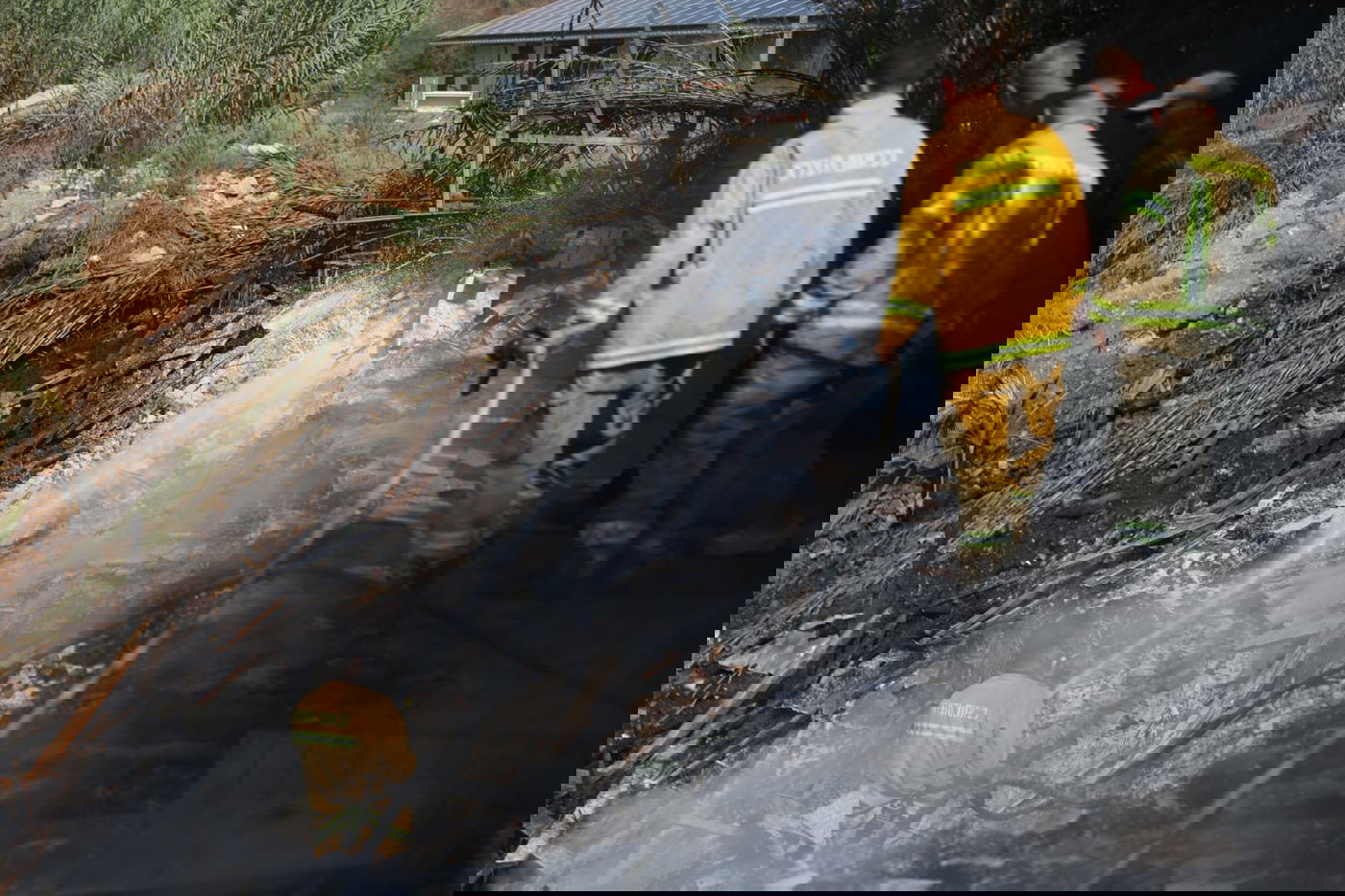 כך לוחמי האש נלחמים בלהבות הענק; צפו