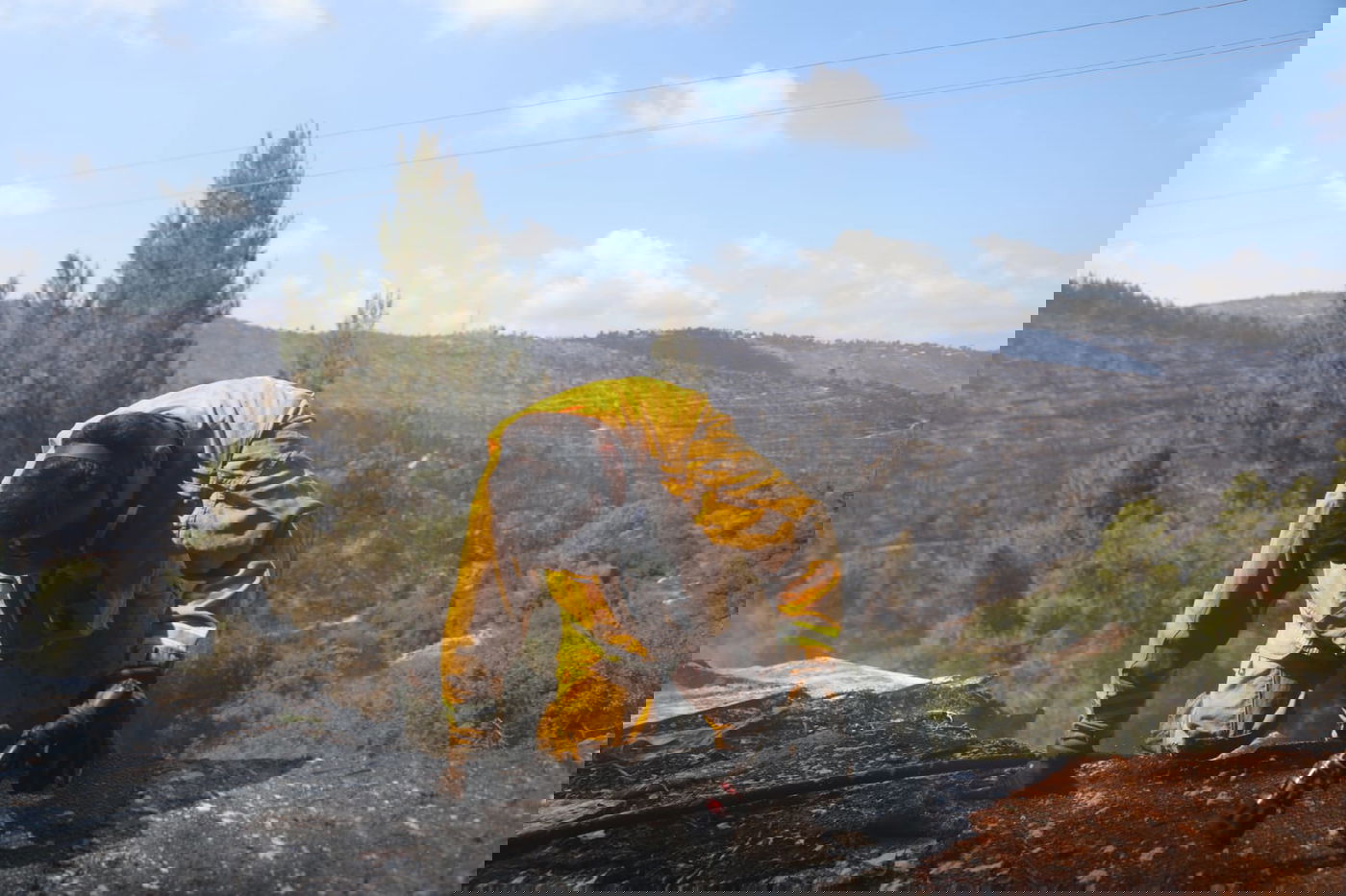 כך לוחמי האש נלחמים בלהבות הענק; צפו