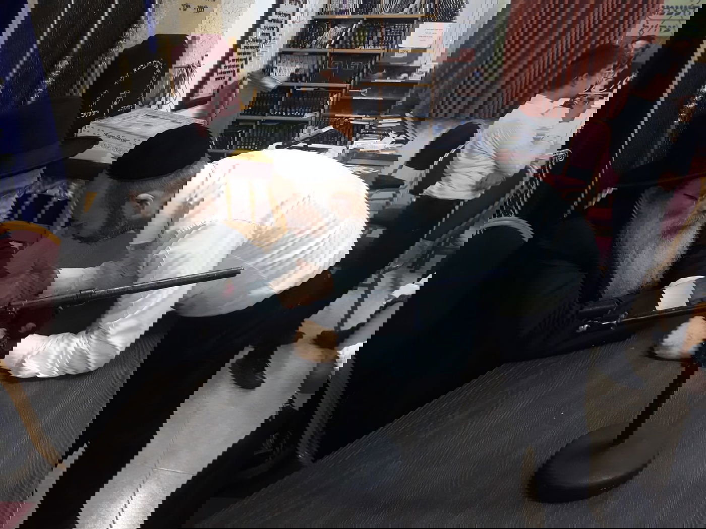 הגר"ש שטיינמן חיזק את קריית גת • תיעוד