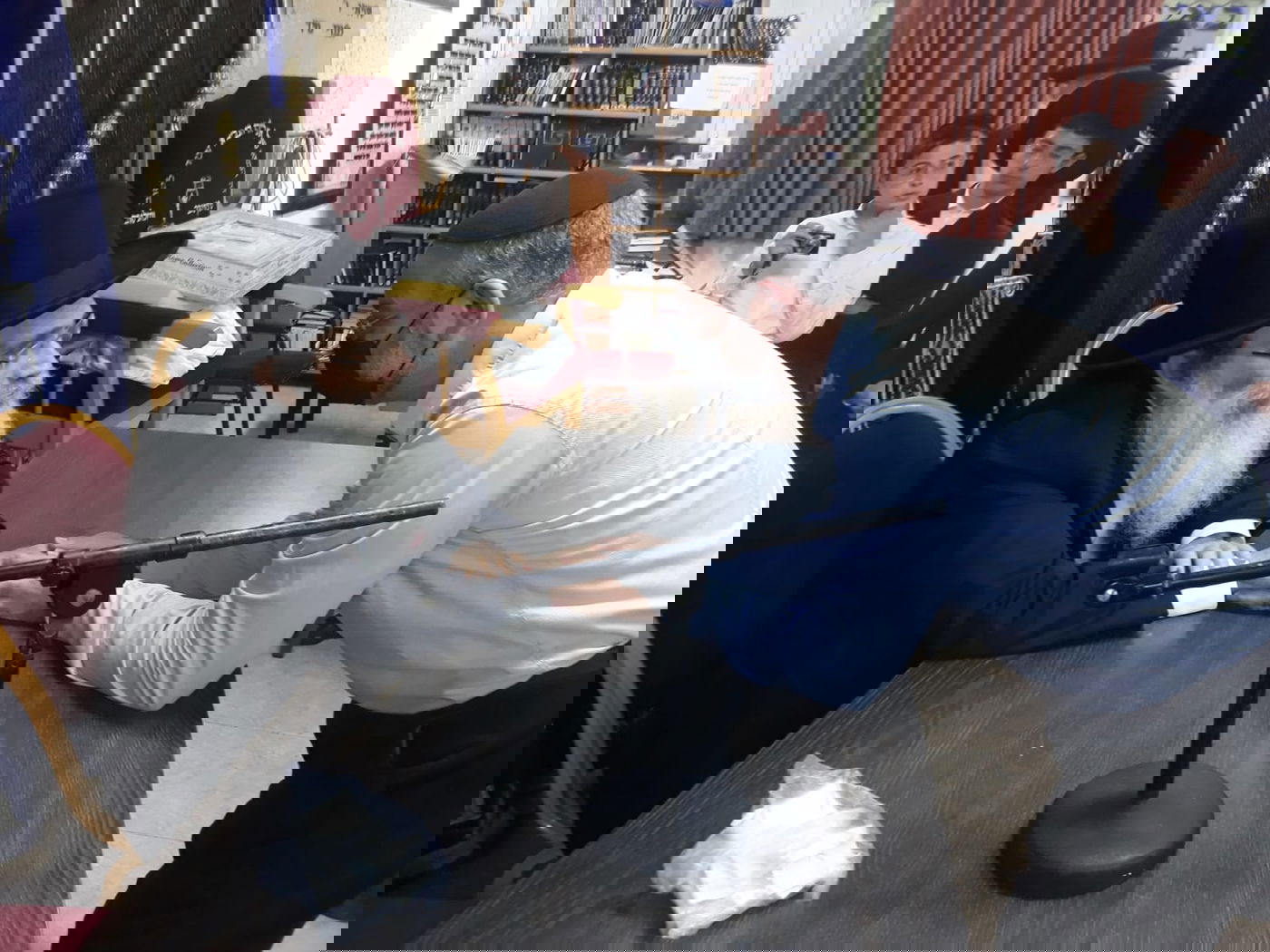 הגר"ש שטיינמן חיזק את קריית גת • תיעוד