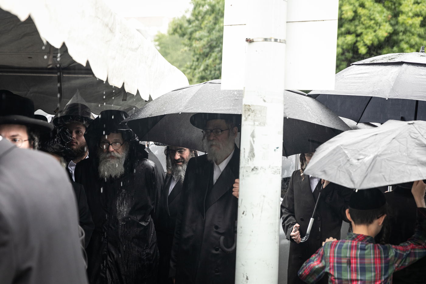 תחת גשם שוטף: אלפים ליוו למנוחות את הדיין
