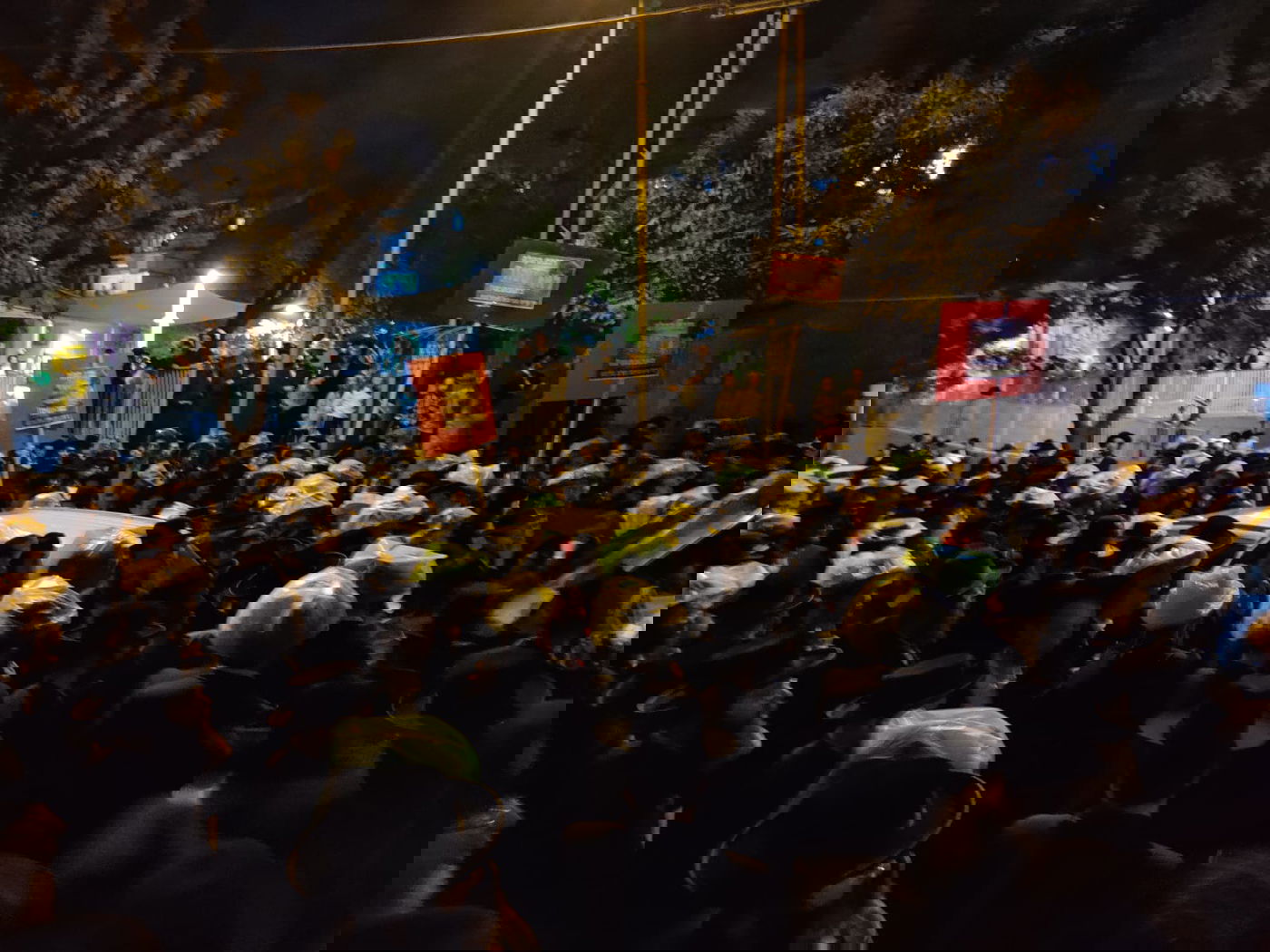 ביום הולדתו ה-95: הגאב"ד בהפגנה סוערת; שוטרת נפגעה