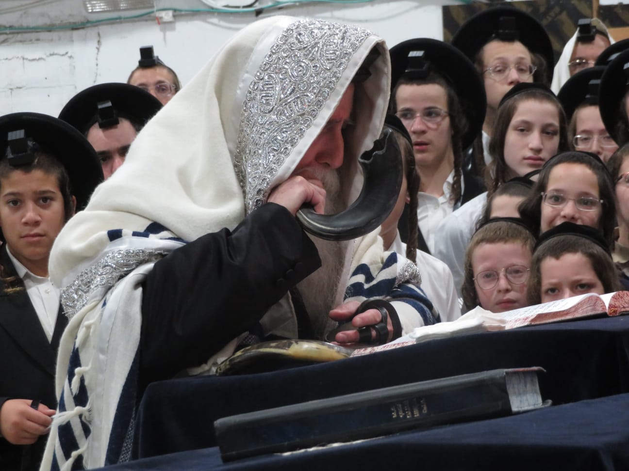 הרבי בתקיעת שופר