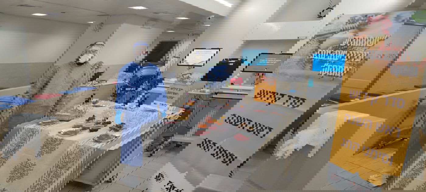 תיעוד ממחלקות הקורונה: כך נחגג ראש השנה