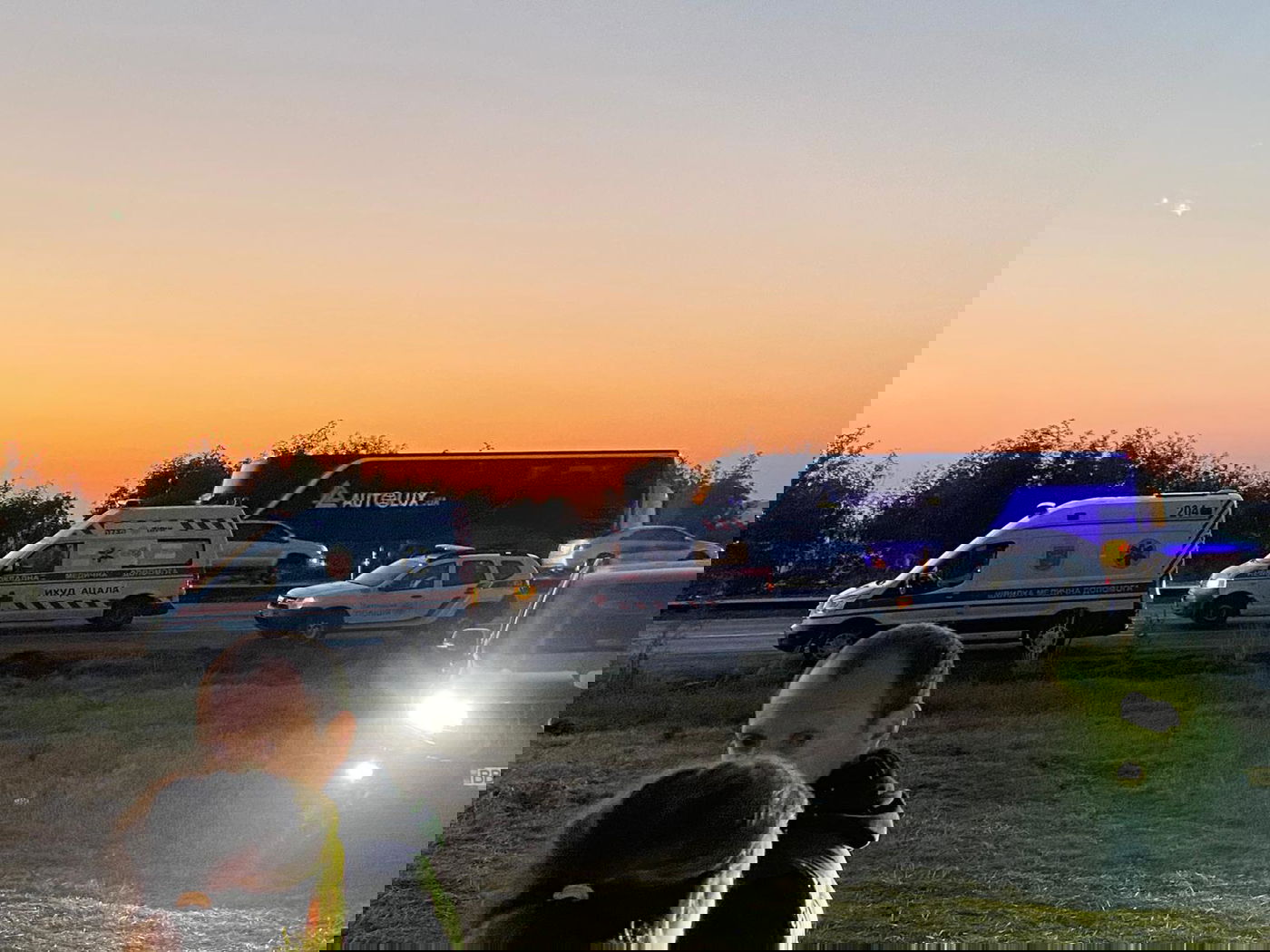 זירת התאונה הלילה