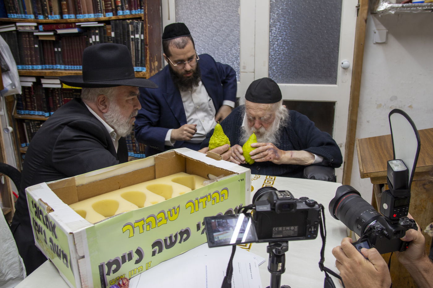 אחרי 'שחרית': גדולי ישראל בחרו אתרוג • צפו