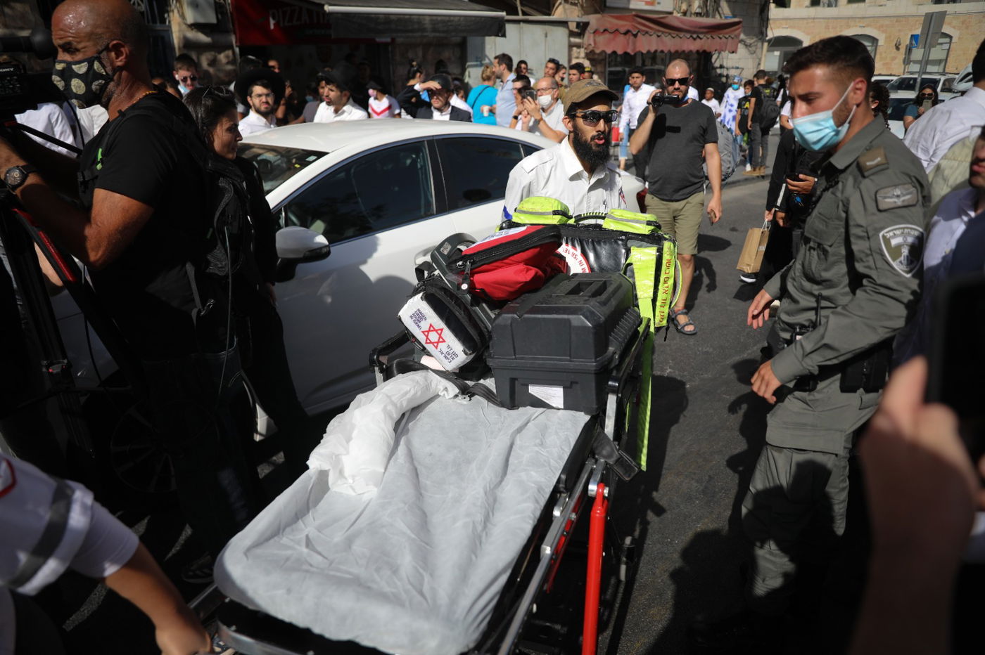 זירת הפיגוע היום בצהריים