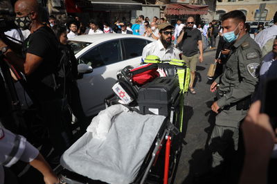 זירת הפיגוע היום בצהריים