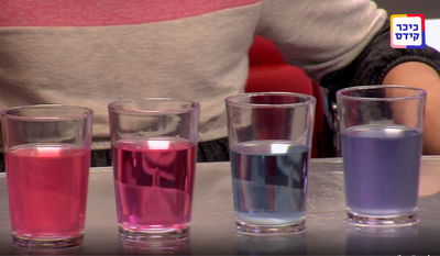 כך תִּצְּרוּ מים צבעוניים • ניסוי מפתיע בכוסות