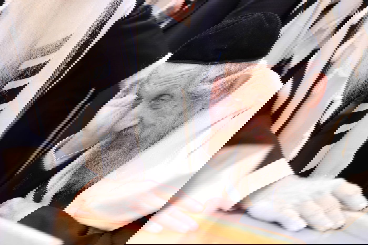 תיעוד: ראשי ישיבת סלבודקא בתפילת החג