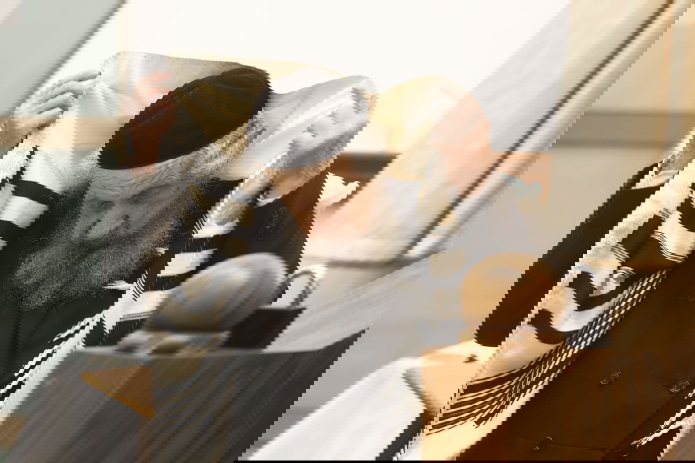 תיעוד: ראשי ישיבת סלבודקא בתפילת החג