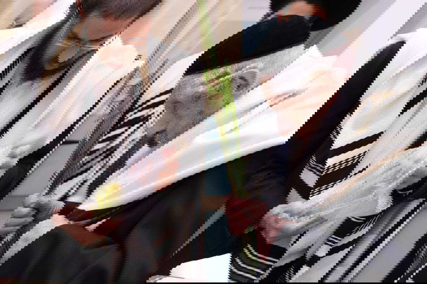 תיעוד: ראשי ישיבת סלבודקא בתפילת החג