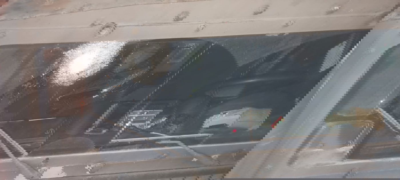 רכב המשטרה שנפגע