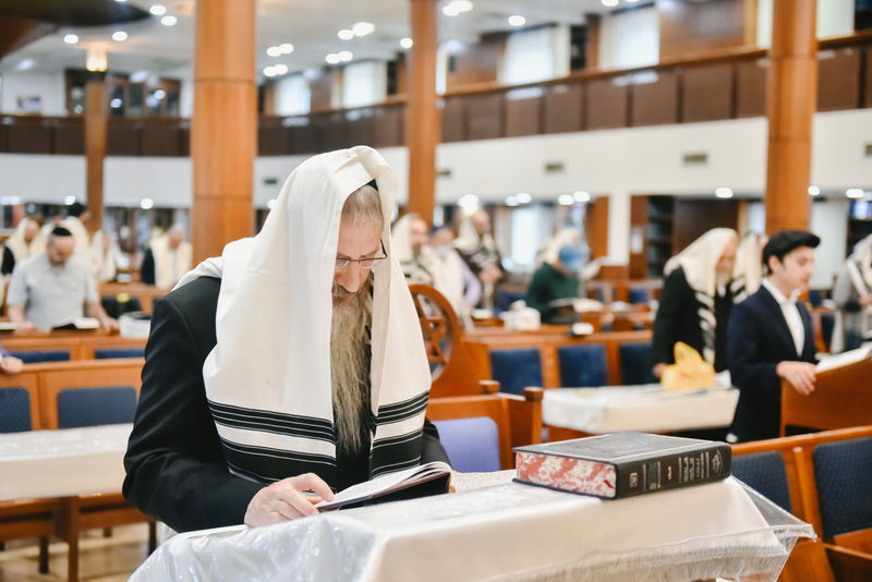הושענא רבה בבית הכנסת המרכזי במוסקבה