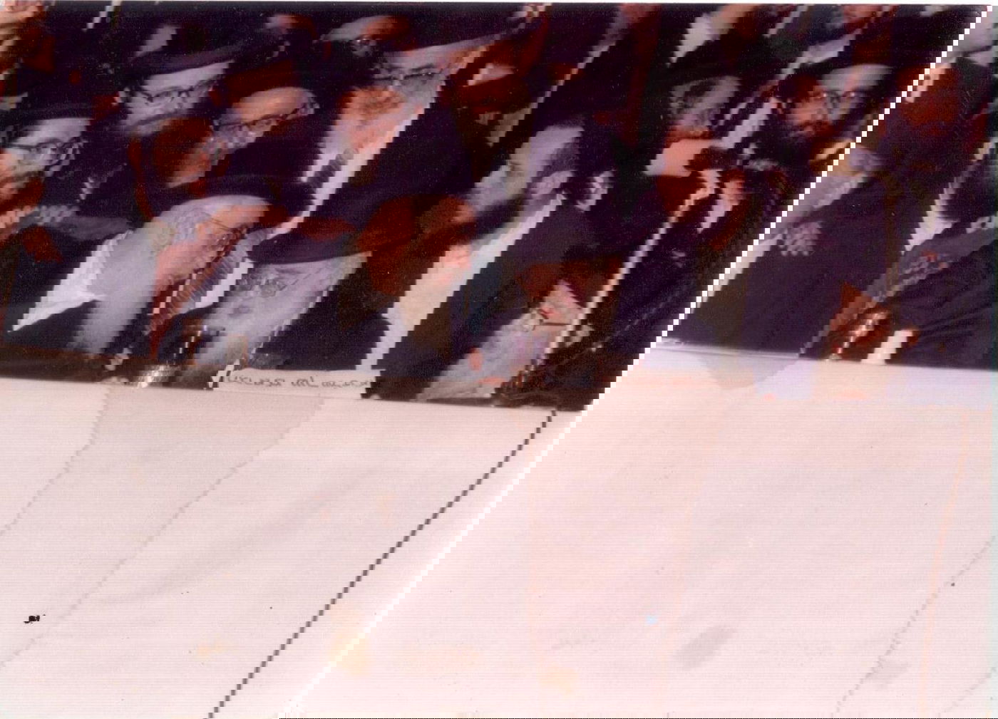 מרן הגראמ"מ שך זיע"א עם כ"ק ה'ישועות משה' זיע"א בשנת תשמ"ג