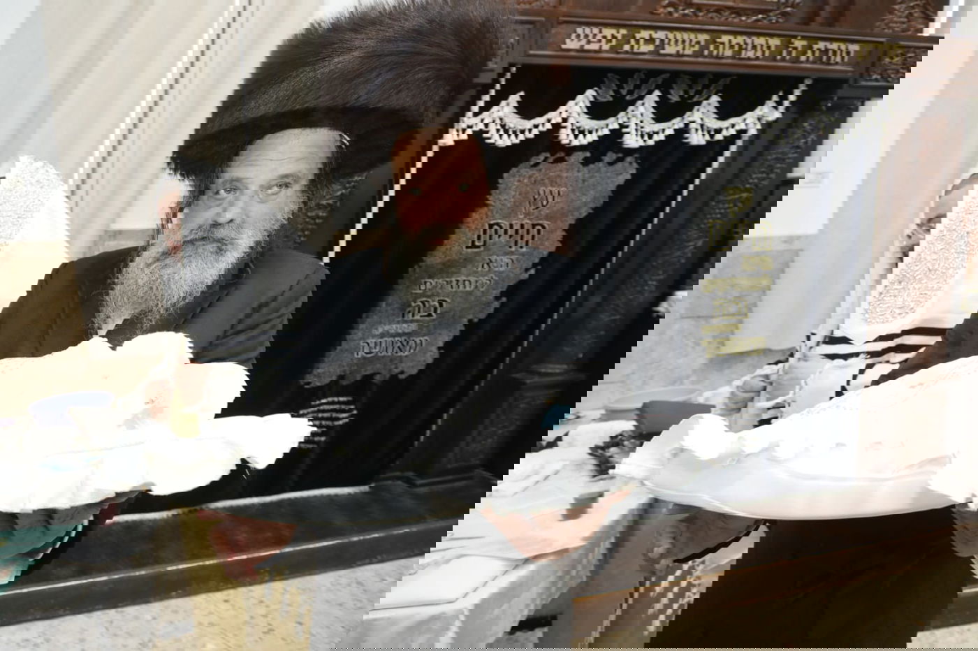 תיעוד: שמחת הברית לנין האדמו"ר מלעלוב י"ם