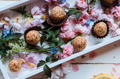 כדורי חמאת בוטנים ושוקולד עם שיבולת שועל וקוקוס