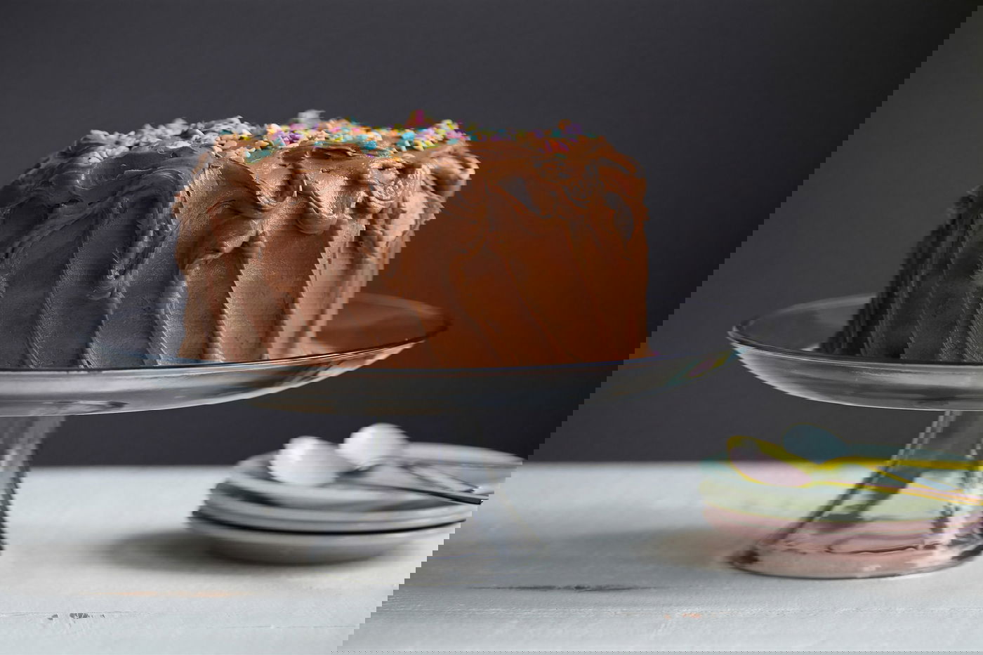 עוגת שוקולד מצופה בקרם שוקולד