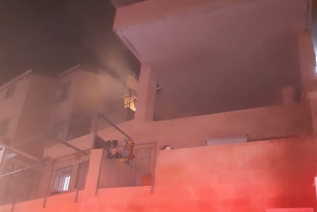 זירת השריפה