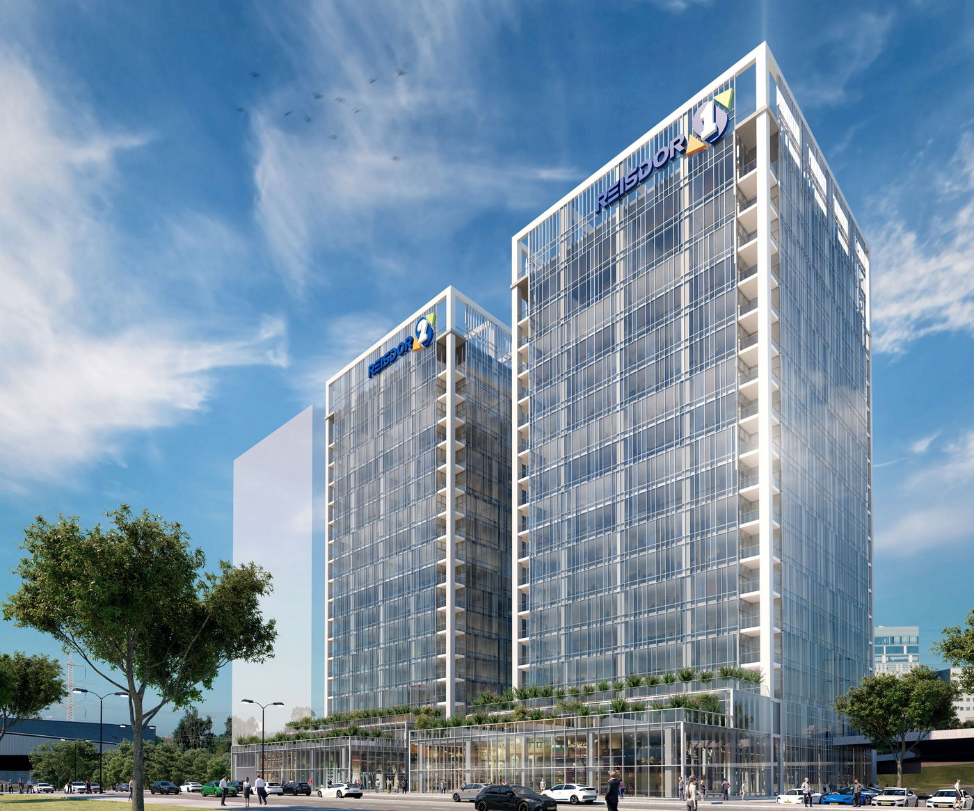 את הפריצה העסקית במקום מבצעת חברת הנדל"ן "רייסדור יזמות", שתבנה את שני מגדלי המשרדים הראשונים במתחם ברחוב לח"י בצפון בני בר